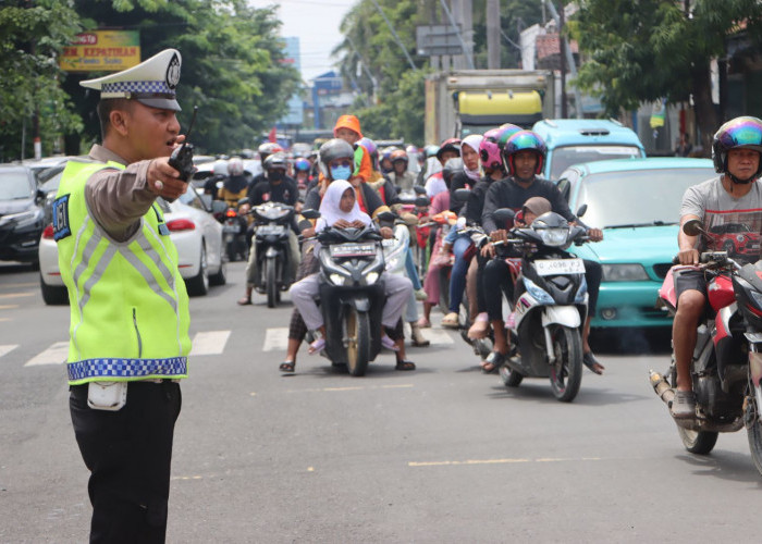 Polisi Amankan Jalannya Kampanye Terbuka Peserta Pemilu 2024 di Tegal