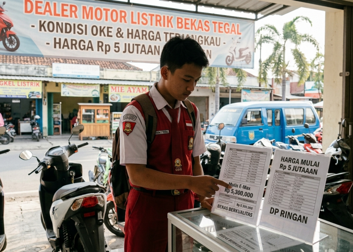 Berburu Motor Listrik Bekas Rp5 Jutaan, Hemat untuk Pelajar 