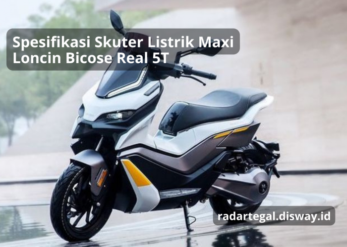 Spesifikasi Skuter Listrik Maxi Loncin Bicose Real 5T, Bakal Jadi Pesaing Yamaha NMAX
