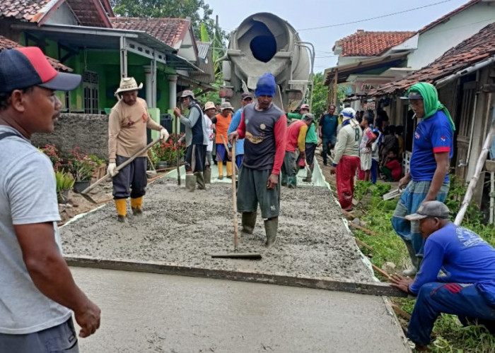 Perbaikan Jalan Gandeng Blubuk Brebes, Pemdes Alokasikan Rp204 Jutaan dari Dana Desa