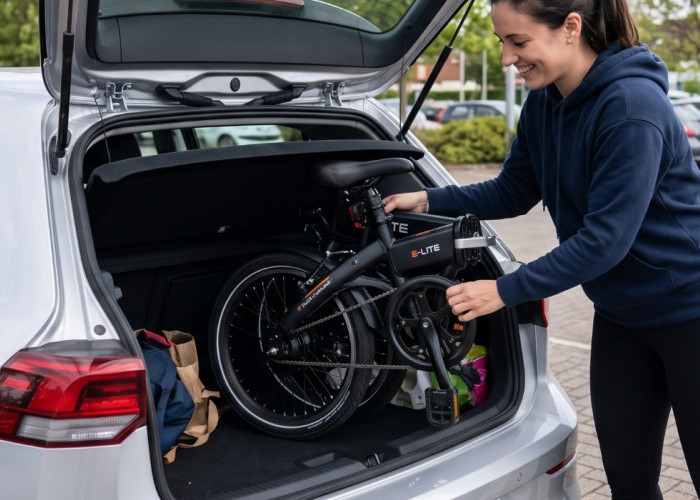 Pilihan Sepeda Listrik Lipat Ringan dan Ukuran Compact: Pas Banget Masuk Bagasi Mobil Small Hatchback