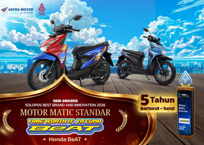 Dominasi 5 Tahun, Eksistensi Honda BeAT Raih SBBI Award 2026 Kian Tak Terbendung