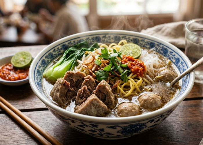 Pondok Bakso Terenak di Tegal, Kuahnya Segar Bikin Nagih, Sekali Coba Langsung Pengen Balik Lagi