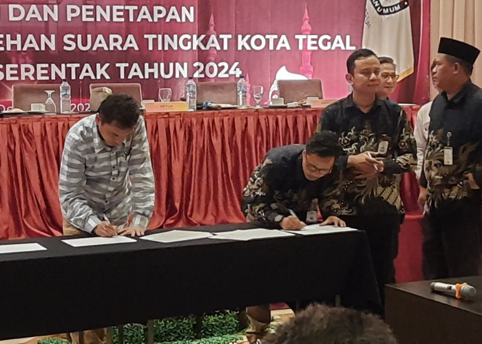 Rekapitulasi Selesai, Ini Perolehan Suara Calon Wali Kota dan Wakil Wali Kota Tegal di Pilkada 2024