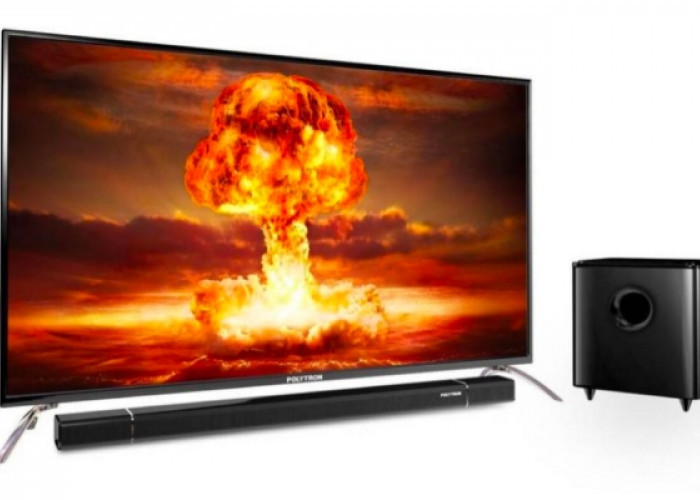 Harga dan Spesifikasi Digital LED TV POLYTRON Cinemax Soundbar Layar 32 Inch PLD 32BV1558, Nonton Rasa Bioskop