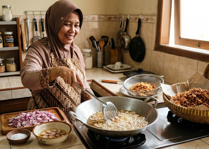 Tips Bikin Bawang Goreng Khas Brebes di Rumah, Renyah, Gurih, dan Tahan Lama