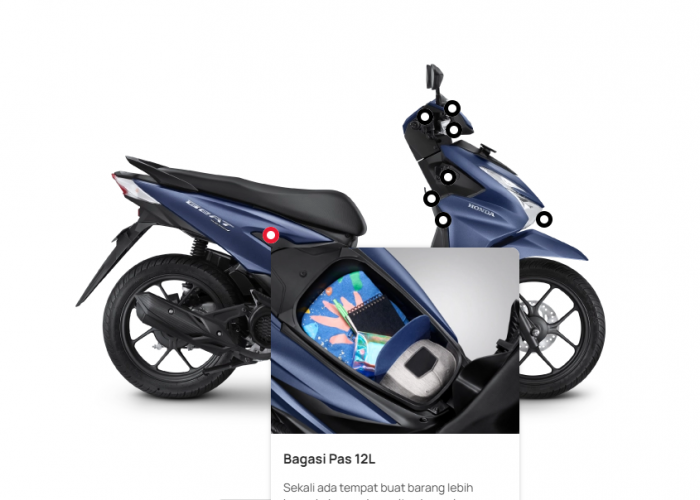 Begini Rincian Kapasitas Bagasi All New Honda BeAT 2025, Apa Benar Bisa Muat 2 Helm?