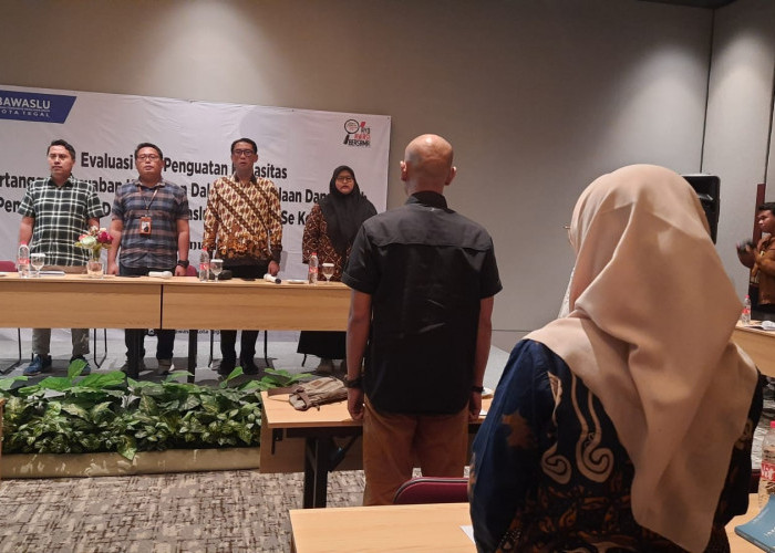 Jelang Akhir Masa Tugas, Panwascam di Tegal Digembleng LPj Pengelolaan Dana Hibah Pilkada 2024