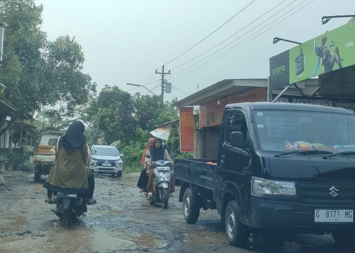 Prihatin Jalan Rusak, Warga Losari Brebes Swadaya dan Kumpulkan Donasi Hingga Rp17 Juta