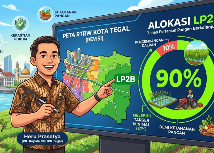 Pemkot Tegal Akselerasi Revisi RTRW, Alokasikan 90 Persen LP2B Demi Ketahanan Pangan