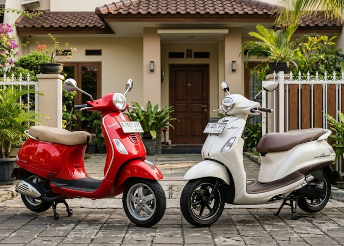 Vespa LX 125 vs Yamaha Grand Filano: Mana yang Lebih Nyaman dan Murah Perawatannya?