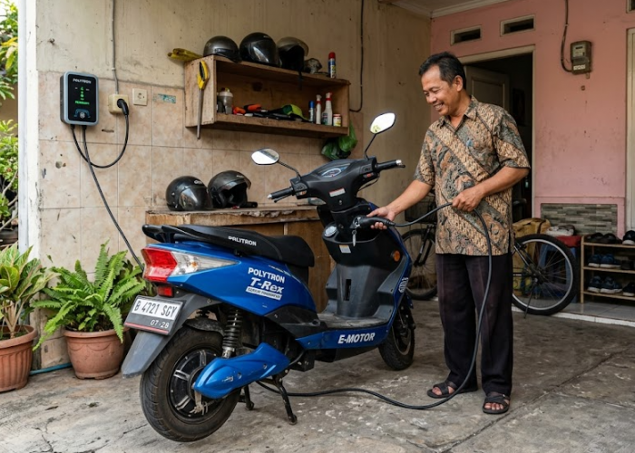 9 Tips Ngecas Motor Listrik Subsidi di Rumah, Biar Aman, Baterai Awet dan Tagihan Listrik Tetap Hemat