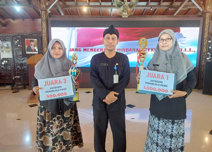 Lomba Kepala Sekolah dan Guru Berprestasi Kota Tegal, PAUD - PKBM Sakila Kerti Raih 2 Trophy 