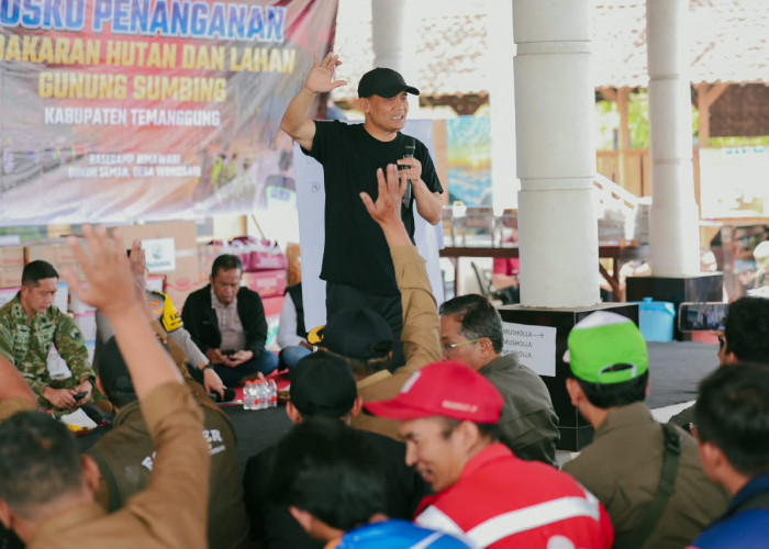 Kebakaran Gunung Sumbing Padam, Ahmad Luthfi Minta Percepat Rehabilitasi