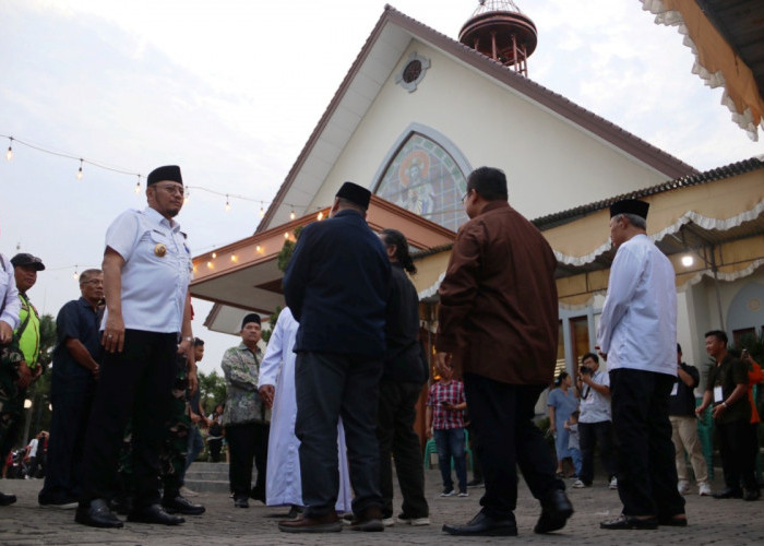 Pastikan Natal 2025 di Kota Tegal Aman dan Kondusif, Forkopimda Cek Posko Pengamanan dan Gereja