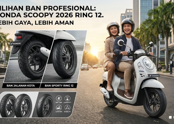 7 Rekomendasi Ban Honda Scoopy 2026, Aman saat Hujan dan Nyaman di Jalan Bergelombang