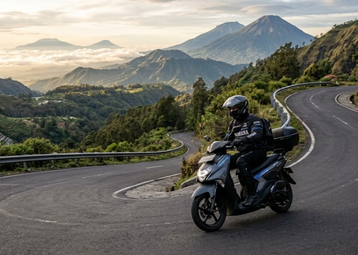 Review Yamaha Gear Ultima di Jalur Pegunungan Guci, Seberapa Tangguh?