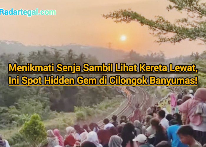 Menikmati Senja Sambil Lihat Kereta Lewat, Ini Spot Hidden Gem di Cilongok Banyumas!
