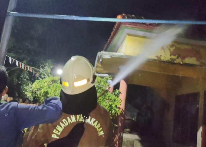 Diduga Korsleting Listrik, Rumah dan Hewan Ternak di Pesantunan Brebes Terbakar