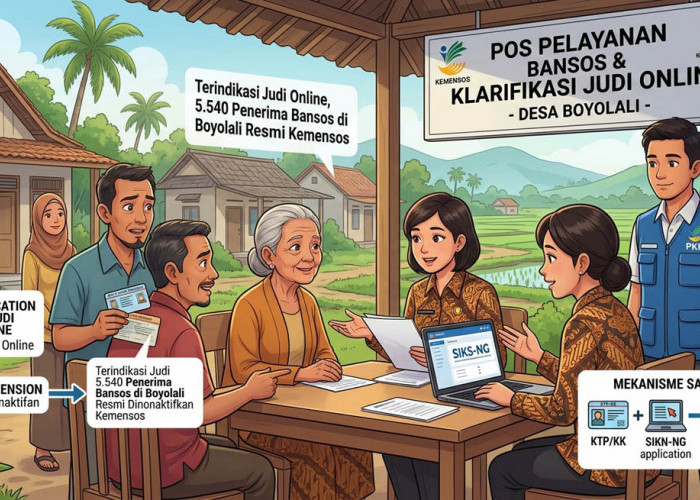 5.540 Penerima Bansos Boyolali Dinonaktifkan Akibat Judi Online