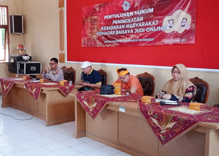 Bagian Hukum Brebes Beri Penyuluhan Terkait Bahaya Judol