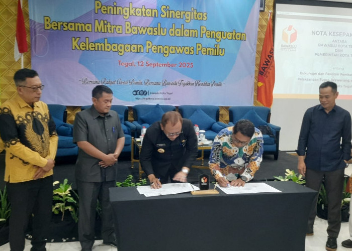 Pemkot Tegal  Jalin Kesepakatan dengan Bawaslu Terkait Hal Ini