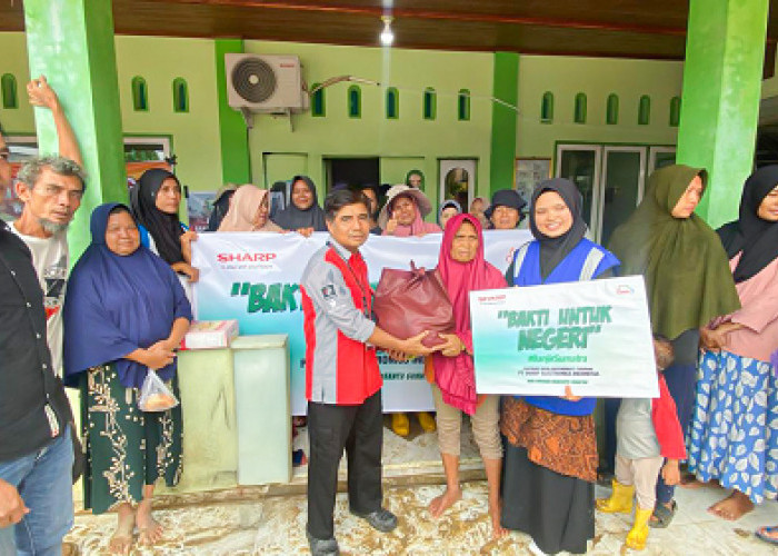 Sharp Salurkan Bantuan Bagi Korban Banjir Sumatera, Wujud Nyata Filosofi Baru yang Membawa Kebahagiaan