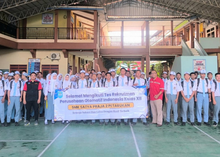 Puluhan Siswa SMK Satya Praja 2 Petarukan Pemalang Ikuti Rekrutmen Perusahaan Otomotif Nasional