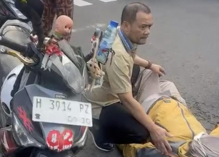 Gubernur Jateng Ahmad Luthfi Tertangkap Kamera Tolong Korban Laka Lantas