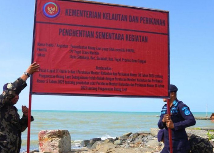 Belum Kantongi Izin PKKPRL, KKP Hentikan Sementara Operasional 6 Perusahaan di Pantura Tegal
