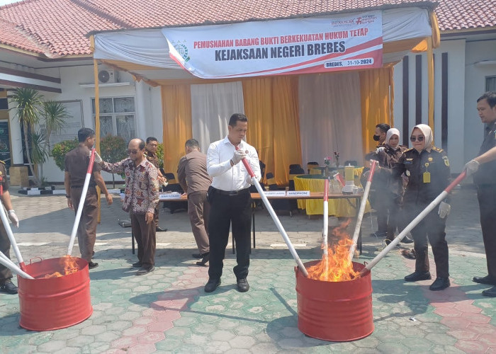 Perkara Inkrah, Ribuan Butir Narkoba Dimusnahakan Kejari Brebes