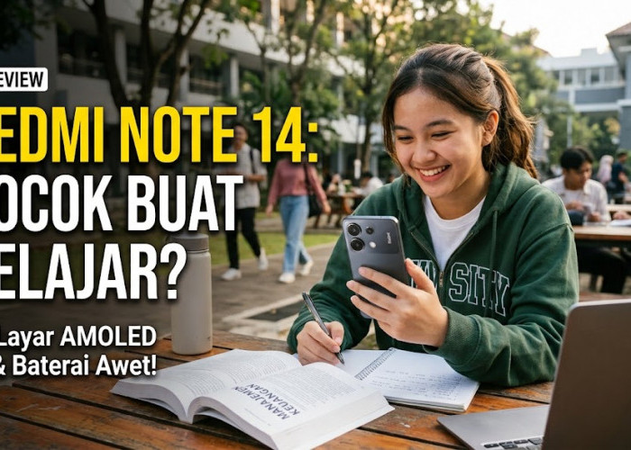 Redmi Note 14 Cocok untuk Anak Sekolah? Cek Layar AMOLED, Kamera 108 MP dan Baterai Besarnya