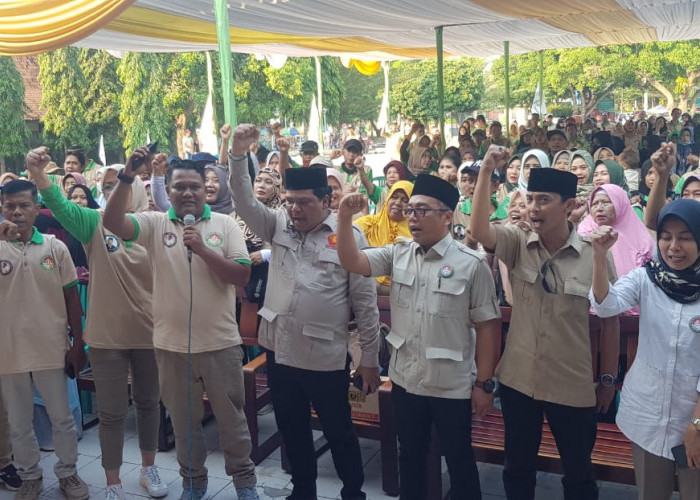 Dukung Prabowo Jadi Presiden RI, Pedagang Pasar di Kabupaten Tegal Sengaja Lakukan Ini