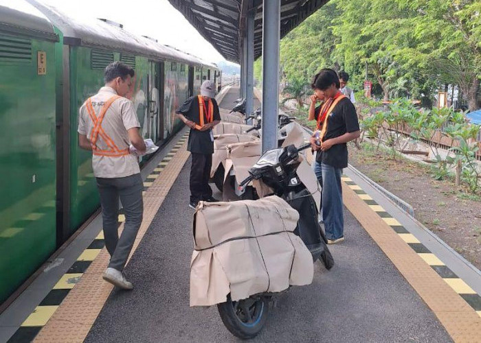 485 Sepeda Motor Dikirim Dari dan Ke Stasiun Tegal, Selama Periode Nataru