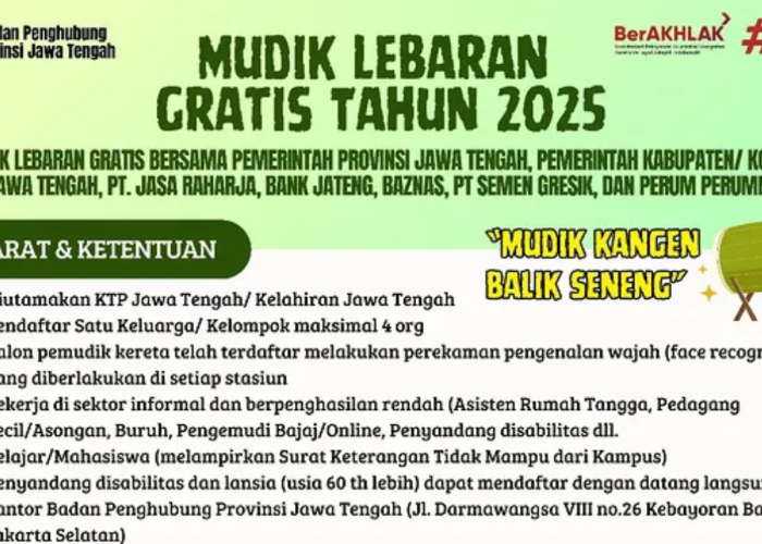 Lengkap! Ini 7 Program Mudik Gratis 2025 Lebaran Pakai Kereta Api, Bus dan Pesawat   