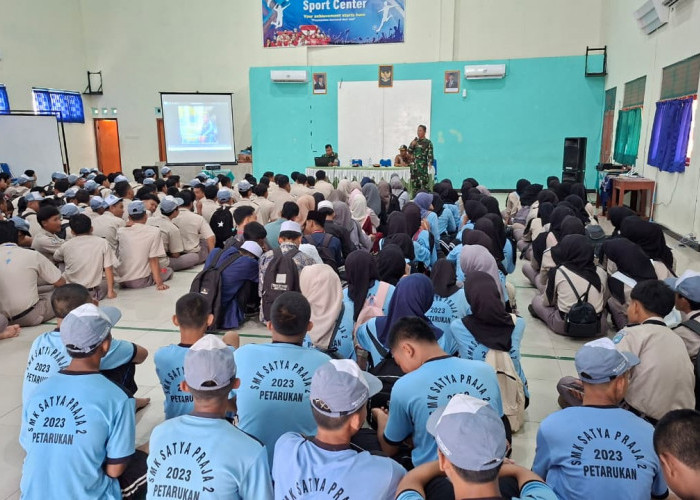 Siswa SMK Satya Praja 2 Petarukan Pemalang Antusias Ikuti Sosialisasi Penerimaan Prajurit TNI AD