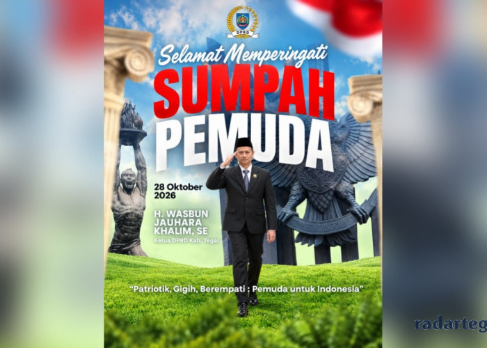 Semangat Sumpah Pemuda Jadi Motor Pembangunan, Ketua DPRD Kabupaten Tegal Dorong Peran Strategis Pemuda
