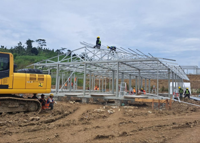 Update Huntara Padasari Tegal: Pembangunan Capai 20%, Target Rampung Sebelum Lebaran