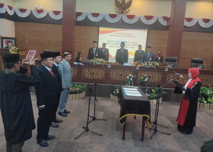 Pimpinan DPRD Brebes Resmi Dilantik, Dua Wakil Ketua Diisi Wajah Baru