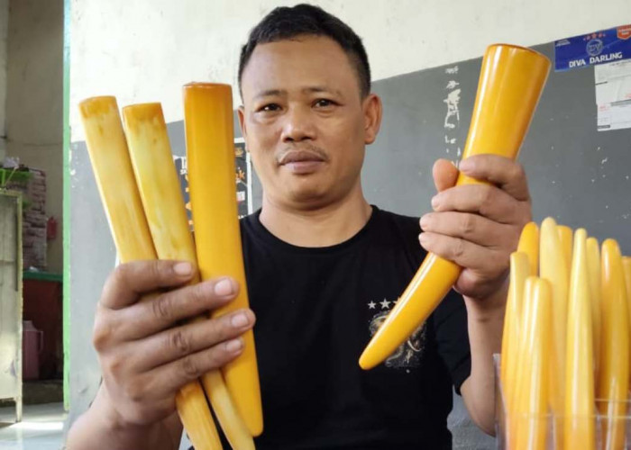 UMKM Pipa Gading Pecangakan Tegal Tembus Pasar Mancanegara, Pencipta Kutuk Perburuan Gajah Liar