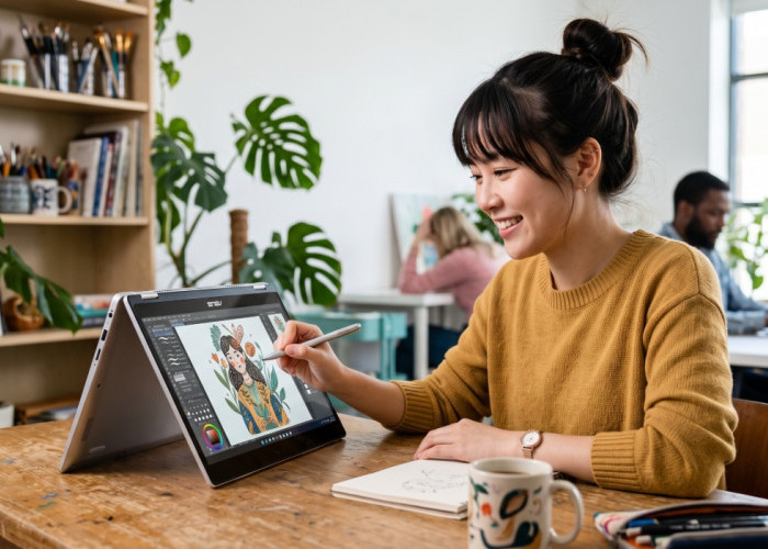 5 Laptop Lipat Touchscreen Murah Support Stylus Pen: Desain 2-in-1, Praktis, & Cocok Buat Desain!