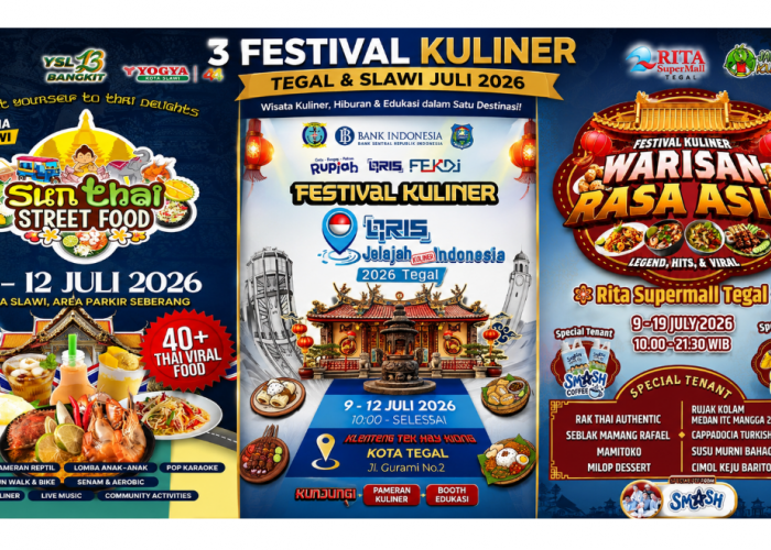 3 Festival Kuliner di Tegal dan Slawi Juli 2026, Catat Jadwal, Lokasi, dan Daya Tariknya