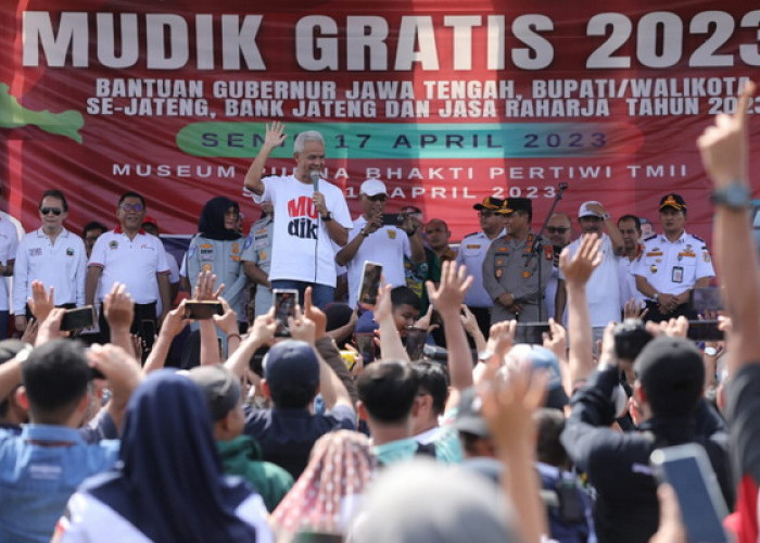 10.328 Warga Jateng Mudik Gratis dari Jakarta, Ganjar: Alhamdulillah Bisa Buat Mereka Sumringah