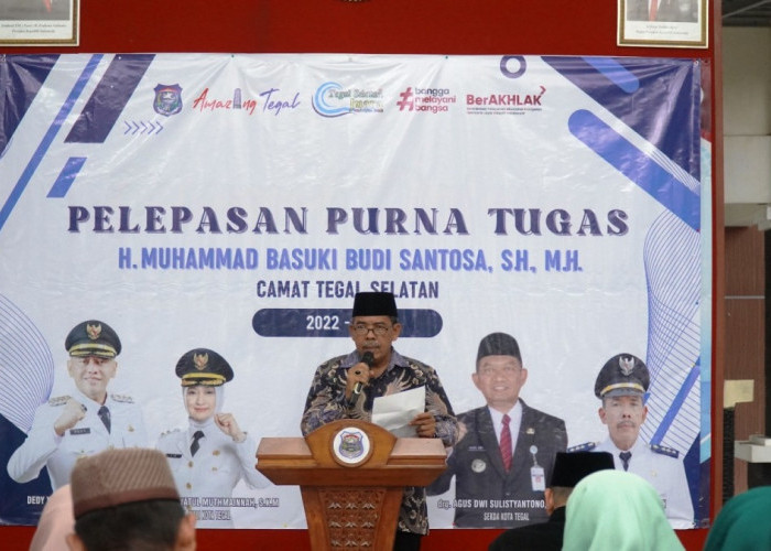 Hadiri Pelepasan Purna Tugas Camat Tegal, Wali Kota Tegal Sampaikan Pesan Ini
