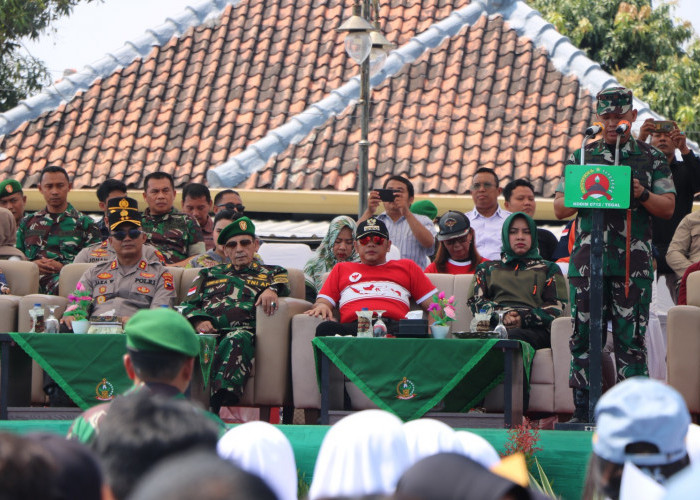 Kirab Kebangsaan HUT ke-78 TNI dan Kodam IV Dipnegoro di Tegal Dimeriahkan Pameran Alutsista