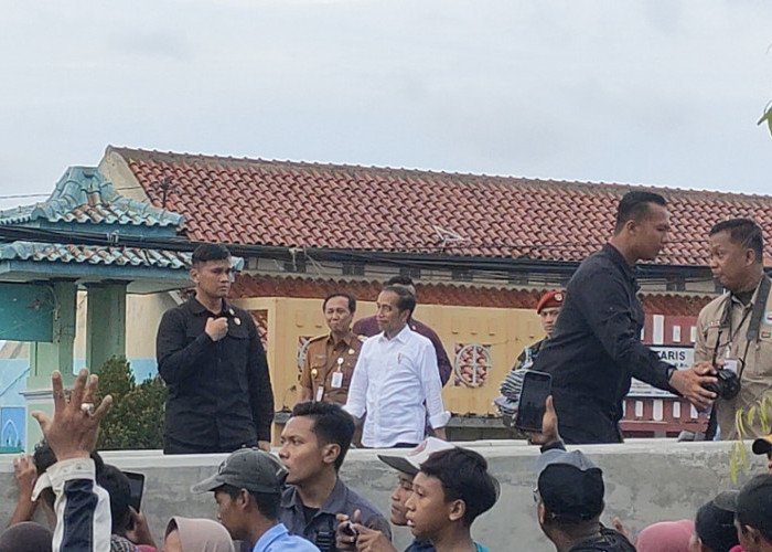 Resmikan Jembatan Sungai Pemali, Presiden Jokowi Disambut Ribuan Warga Brebes