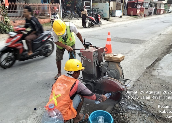 Perbaikan Jalan Balamoa–Gembongdadi Kabupaten Tegal Dimulai, Progres Capai 30 Persen 