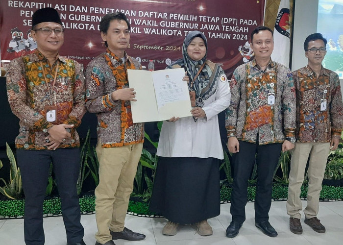 Tok! DPT Pilkada 2024 di Tegal Jadi 212.277 usai Diplenokan