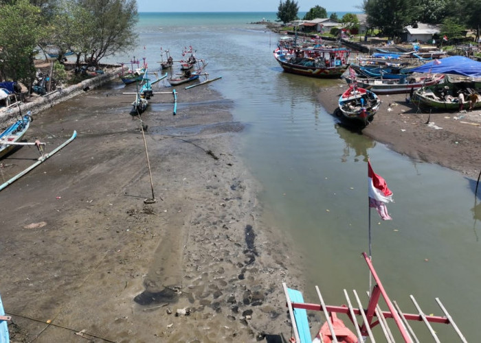 Miris, Pendangkalan Muara Sungai Cenang Tegal Terjadi Hampir 5 Tahun  