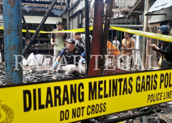 Selidiki Penyebab Kebakaran Pasar Loak di Tegal, Polisi Temukan Titik Awal Api 